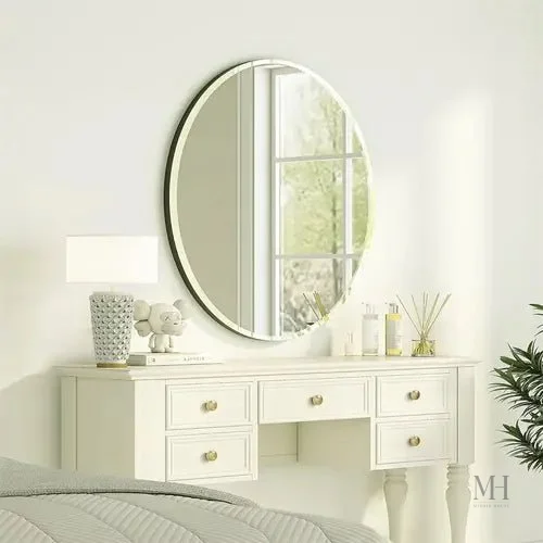 miroir-fin-1 Miroir Ovale 60x80 cm - Design minimaliste et léger