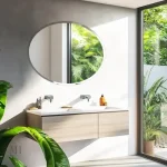 Miroir ovale polyvalent pour tous les espaces