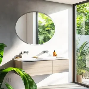 Miroir ovale polyvalent pour tous les espaces