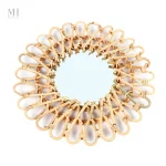 Miroir rotin au style naturel et apaisant