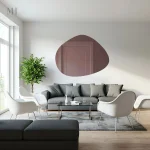 Miroir Galet 150x115 cm en Verre Écologique