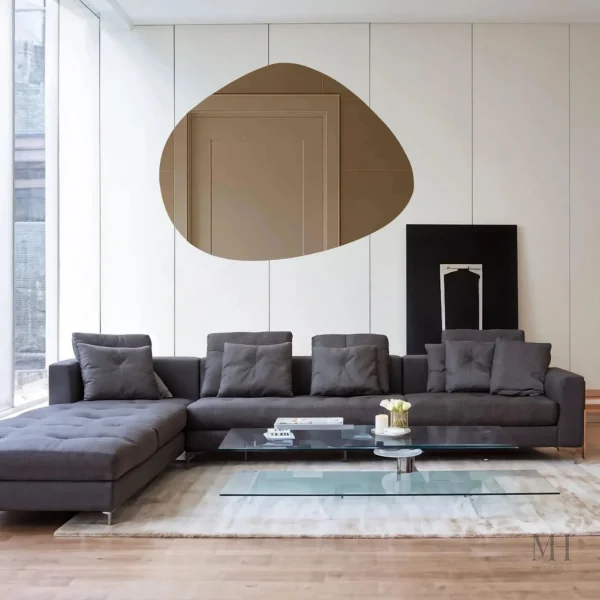 Miroir mural design en verre AGC Mirox