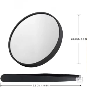 Miroir de maquillage portable pour retouches faciles