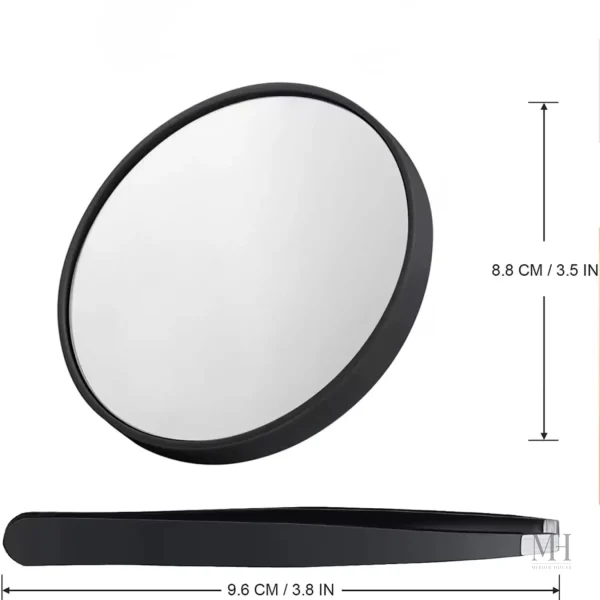 Miroir de maquillage portable pour retouches faciles