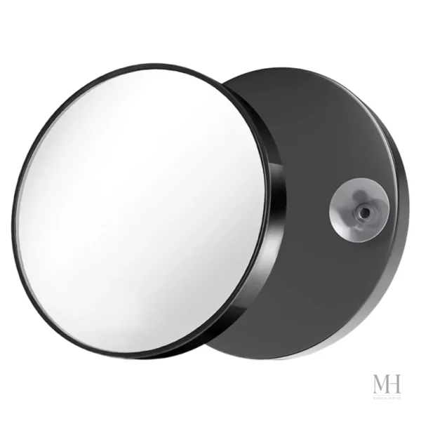 Accessoire beauté miroir grossissant 30x en noir