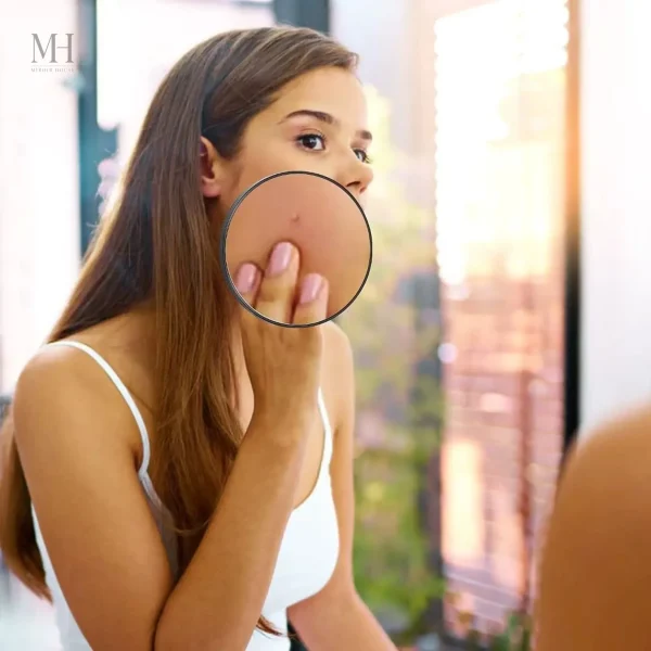 Miroir maquillage noir à ventouse pour un usage quotidien