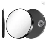Miroir grossissant Ø 8,8 cm, idéal pour le soin du visage