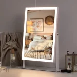 Miroir maquillage grossissant avec lumière LED