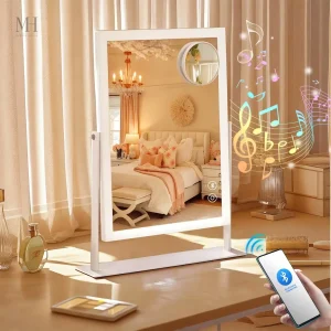 Miroir lumineux avec fonction Bluetooth intégrée