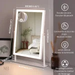 Miroir grossissant 10X pour un maquillage précis