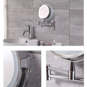 Miroir de maquillage double face pour précision