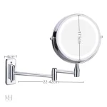 Miroir grossissant avec éclairage intégré