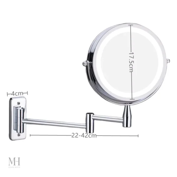Miroir grossissant avec éclairage intégré