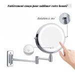 Miroir LED pour une application maquillage précise