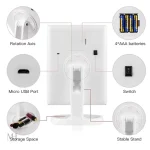 Miroir de maquillage avec LED pour éclairage optimal