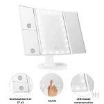 Miroir LED grossissant pour une routine beauté simplifiée