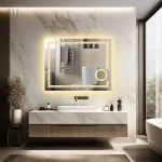Miroir fonctionnel alliant style et praticité