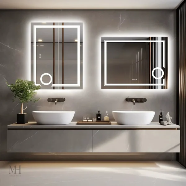 Miroir anti-buée pour une salle de bain moderne