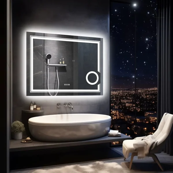 Miroir grossissant 3x, parfait pour les détails