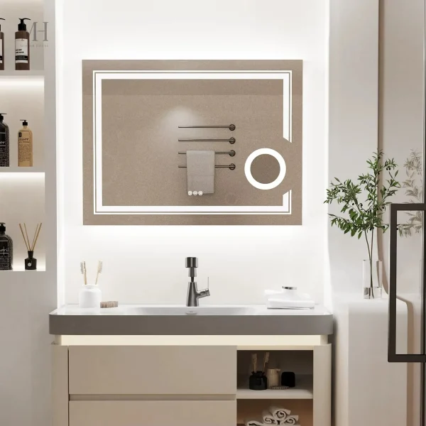 Design mural élégant pour salle de bain contemporaine