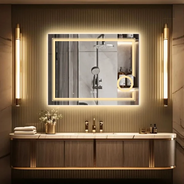 Accessoire de salle de bain avec technologie LED