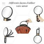 Miroir pratique pour un maquillage impeccable et soigné