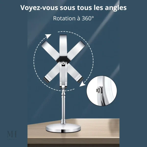 Miroir de beauté rechargeable pour un éclairage optimal