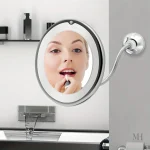 Miroir Grossissant 10X avec LED et Ventouse