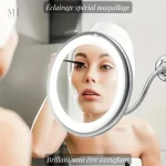Miroir maquillage avec éclairage pour un look parfait