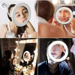 Miroir ventouse 10X, idéal pour les retouches de maquillage