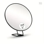 Miroir sur pied avec ventouses pour une utilisation pratique