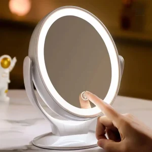 Miroir Maquillage Grossissant x7 avec Éclairage LED