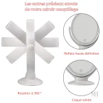 Miroir x7 avec éclairage adapté pour détails précis