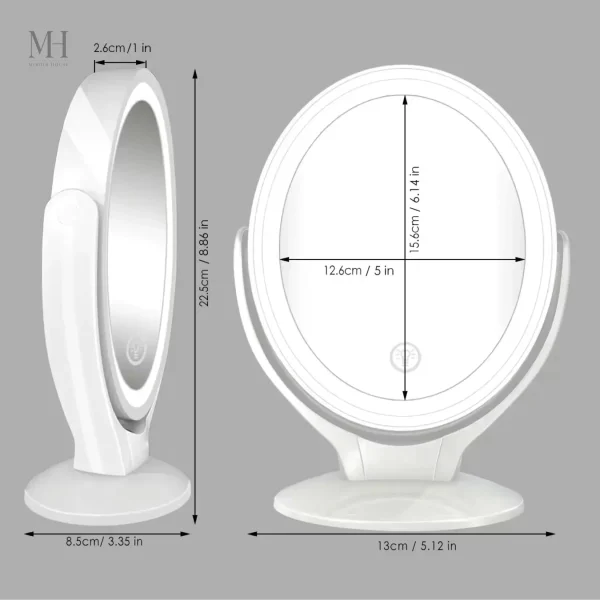 Miroir grossissant pour une vision claire et détaillée