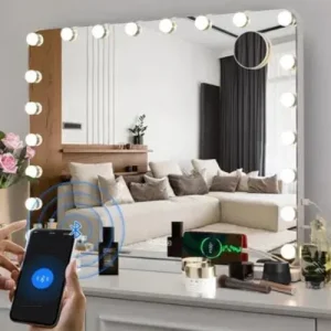 Miroir élégant pour des retouches faciles