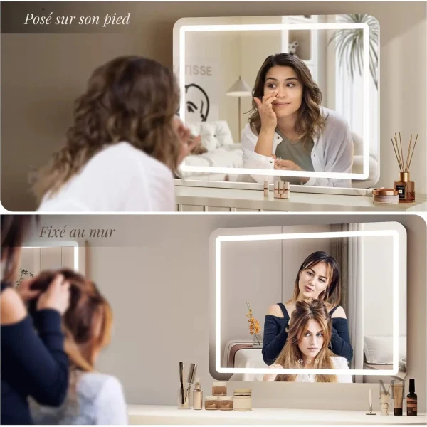 Miroir maquillage LED pour un look impeccable