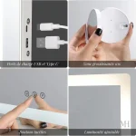 Éclairage intégré pour un maquillage parfait