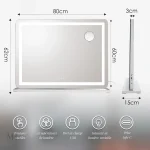 Miroir 80x60 cm, idéal pour les routines beauté