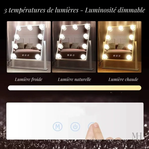 Miroir Hollywood : un accessoire chic pour un make-up parfait