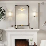 Miroir noir 90x60 cm, design vintage et intemporel