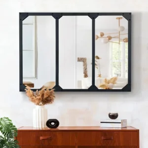 Miroir Rectangulaire au Design Industriel Élégant