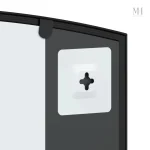 Miroir industriel noir 100x50 cm style verrière
