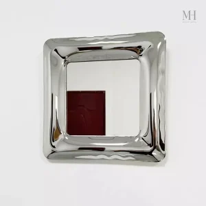 Miroir grand format avec finition inox brillante