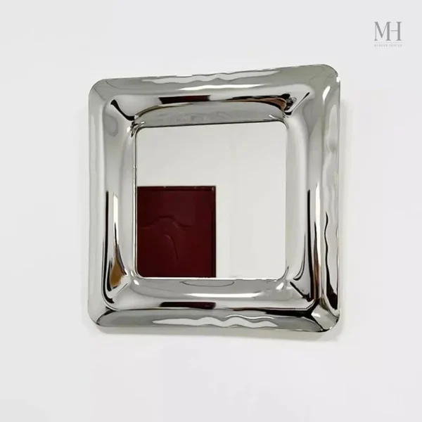 Miroir grand format avec finition inox brillante