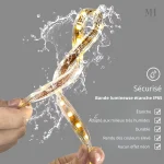 Miroir LED design avec option Bluetooth