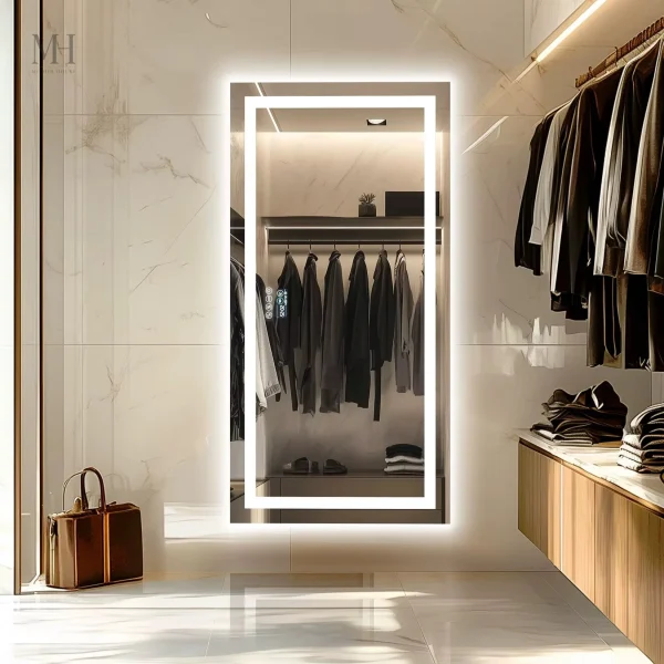 Miroir pour salle de bain à technologie Bluetooth