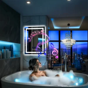 Miroir de salle de bain LED avec fonction anti-buée