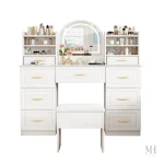 Miroir pratique pour une coiffeuse élégante et fonctionnelle