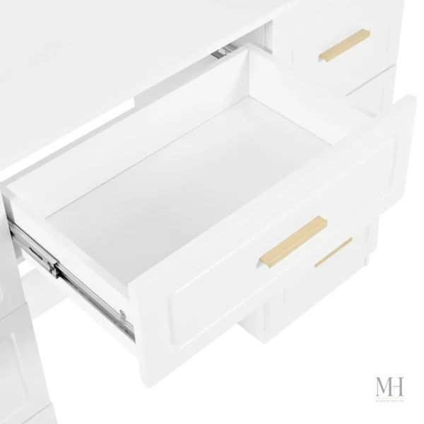 Tabouret intégré pour miroir LED dans un design chic