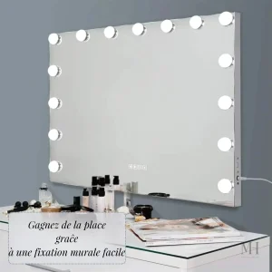 Éclairage LED pour un make-up impeccable et détaillé